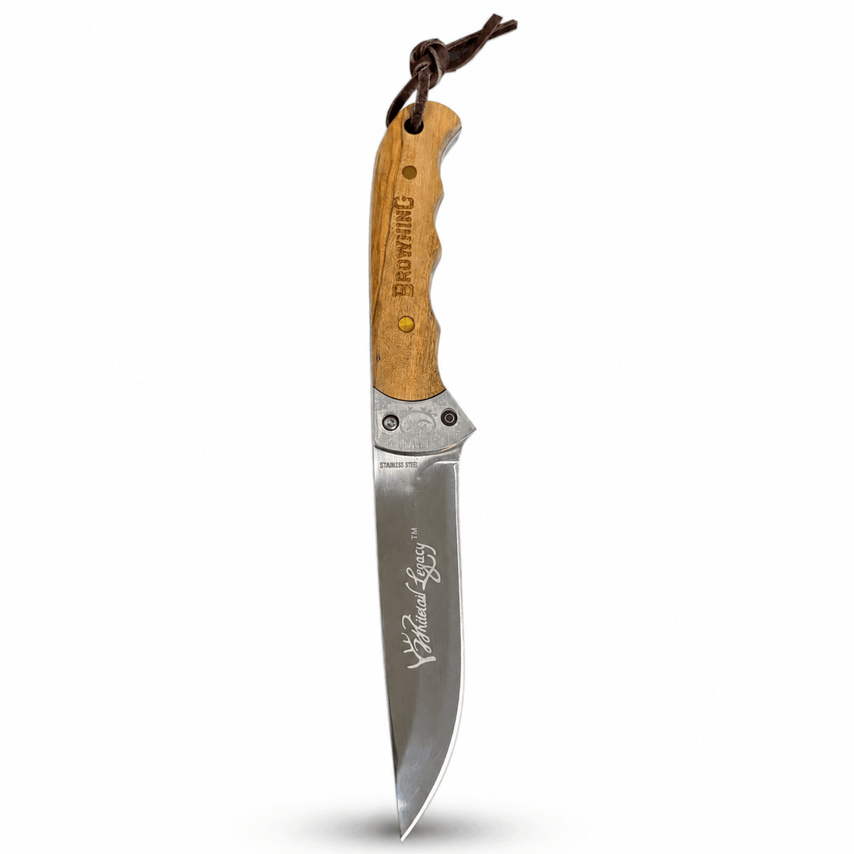 Jagdmesser Browning Whitetail Legacy mit Holzgriff und Scheide