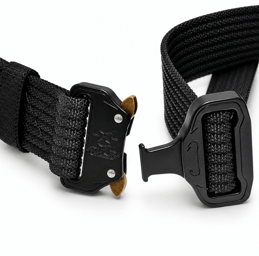 Тактически колан BlackAirsoft Cobra с метална катарама и бързо закопчаване – 125 см