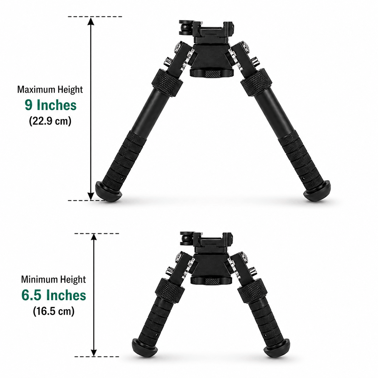 Тактическа двунога BlackAirsoft EagleForce 16.5–22.9 см за KeyMod и Picatinny