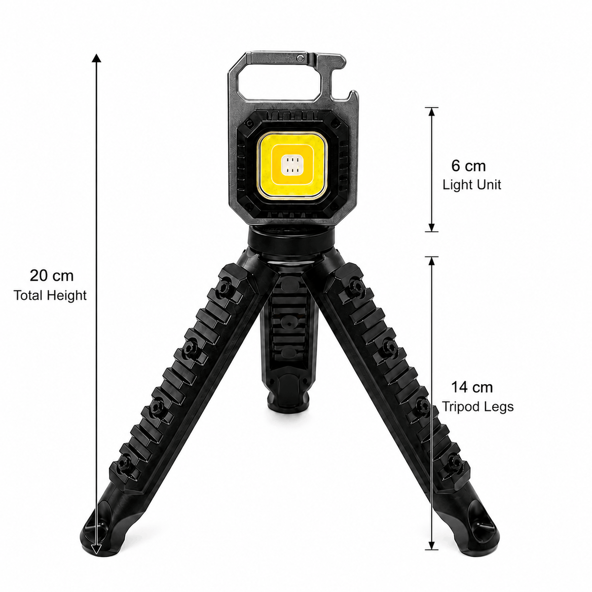 Multifunktionale LED-Lampe BlackAirsoft LUMEX mit Karabiner und Magnet