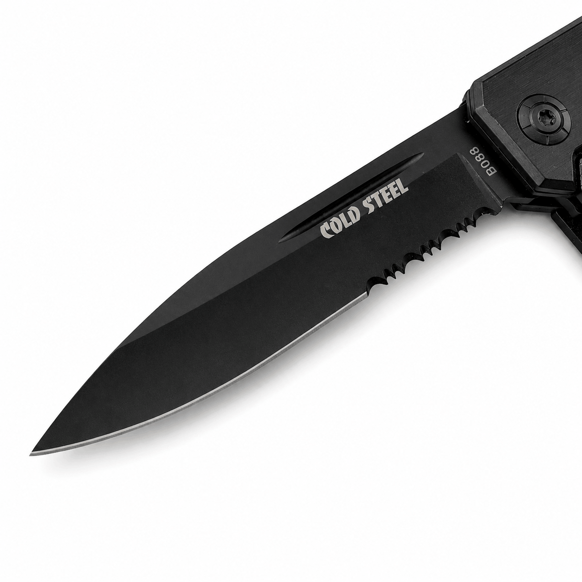 Klappmesser vom Typ „Bowie“ Cold Steel 1+1 mit teilweise gezahntem Klingenschliff