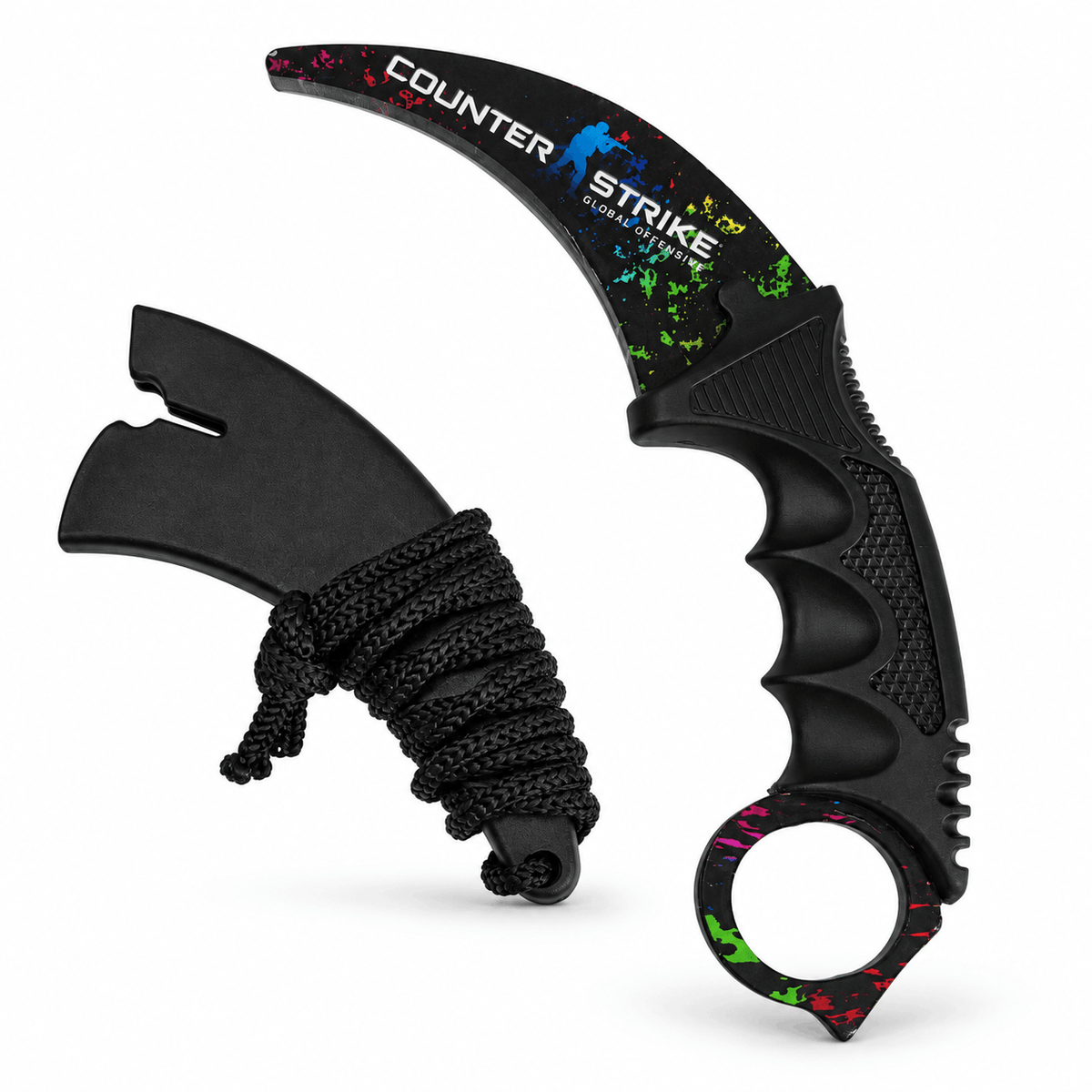Karambit-Messer Rainbow 21 см mit Schutzhülle