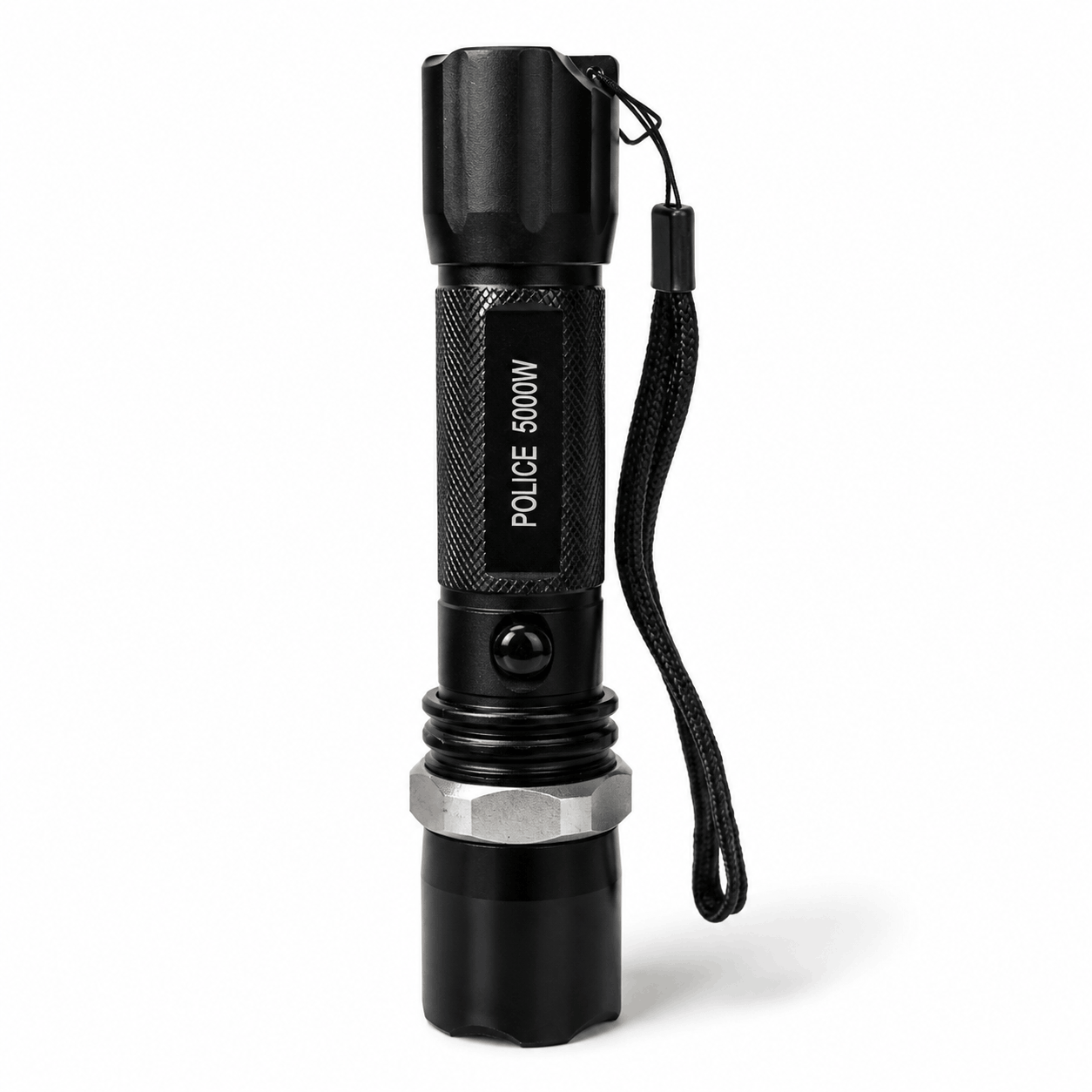 Тактически LED фенер POLICE 5000W Black Airsoft комплект със зарядно за кола