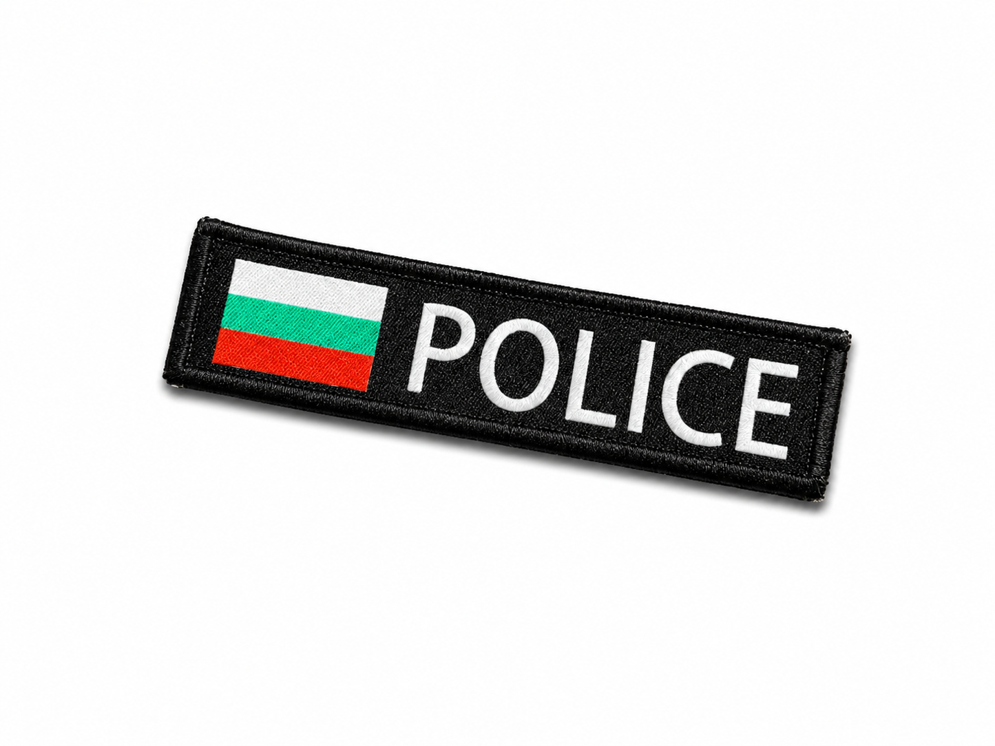 Нашивка POLICE 10x2.5 cm с велкро гръб