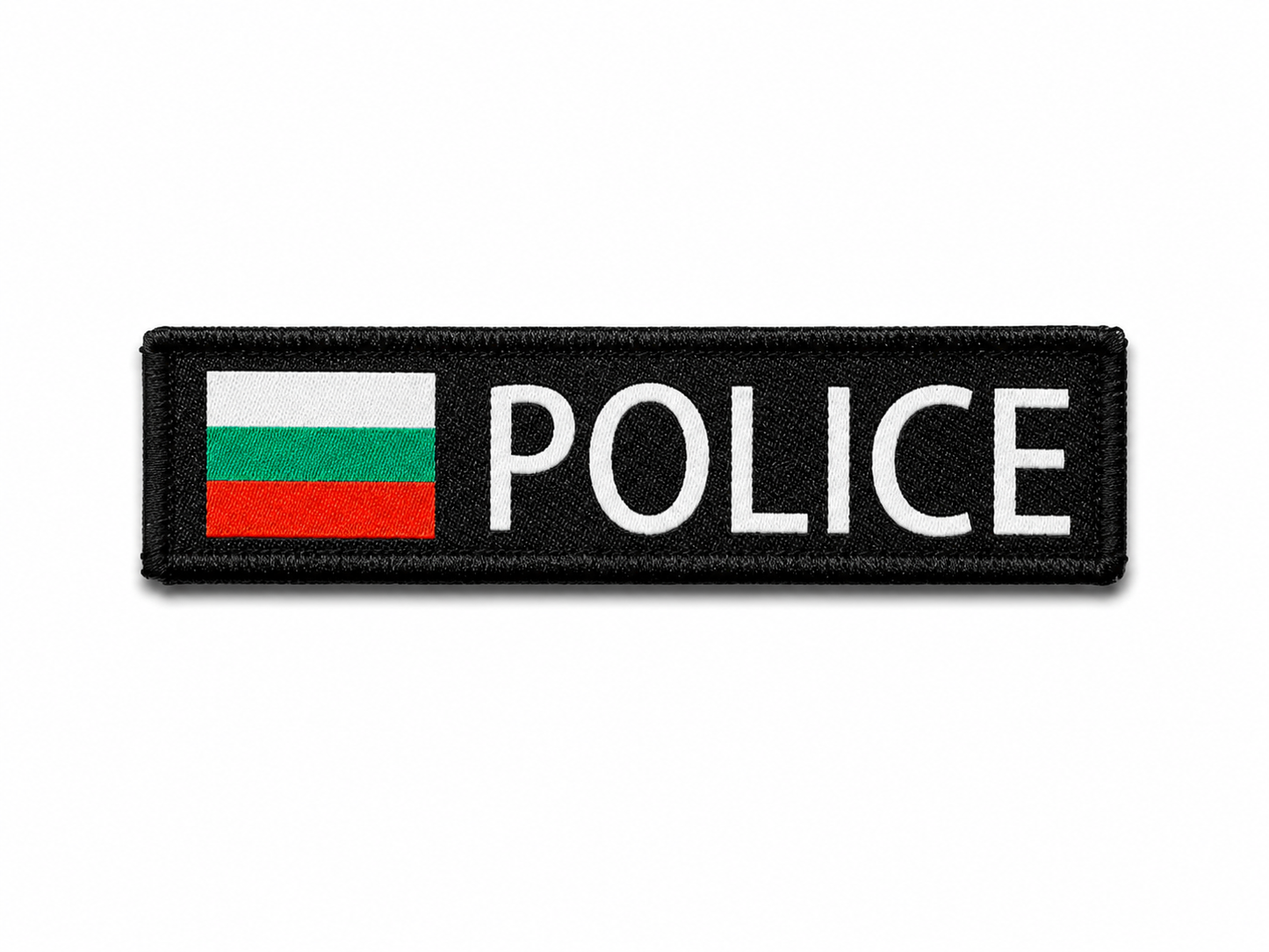 Нашивка POLICE 10x2.5 cm с велкро гръб