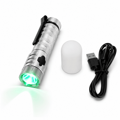 Lampe torche rechargeable 2-en-1 BlackAirsoft AURORA 14 cm avec diffuseur