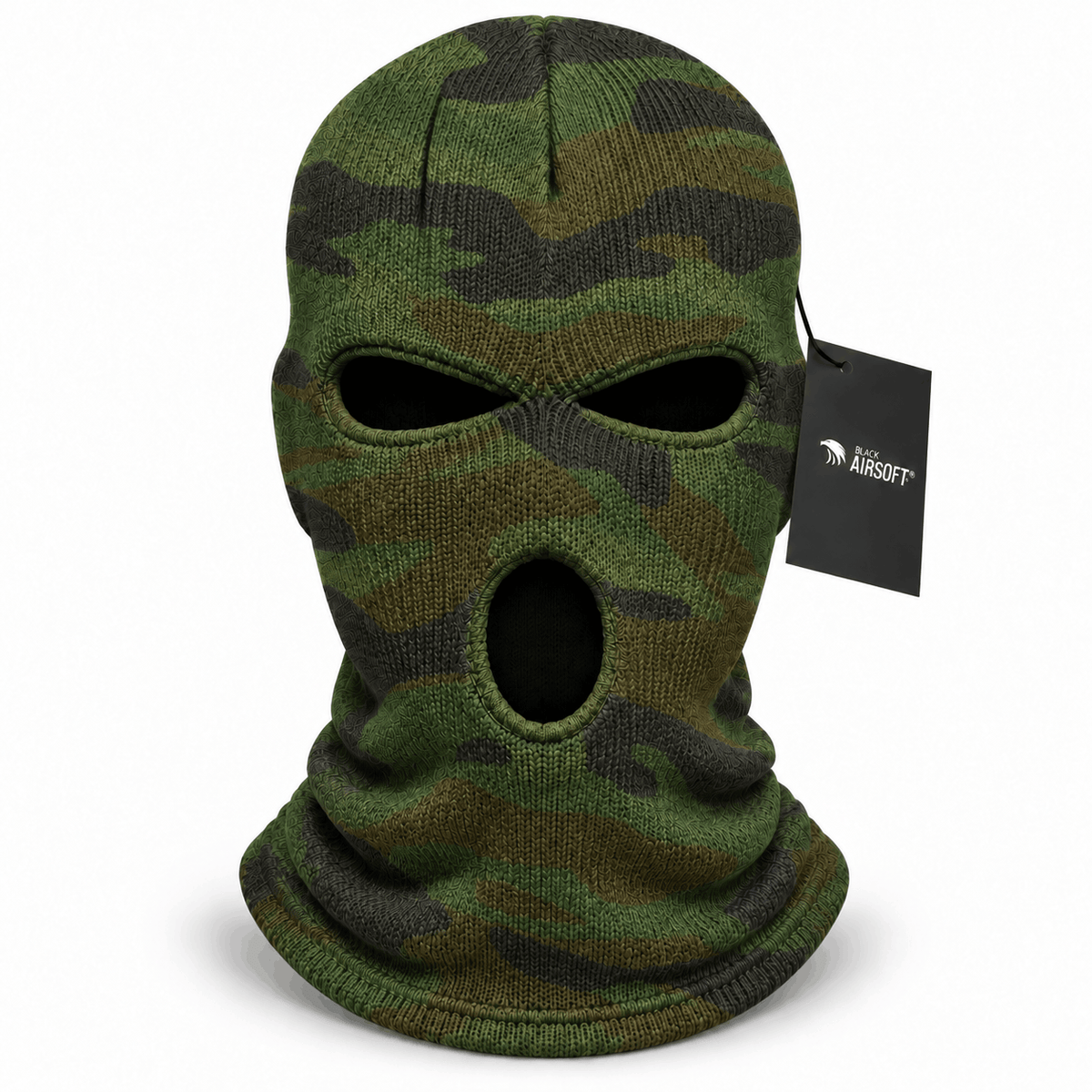 Плетена балаклава с 3 отвора BlackAirsoft TRIAD