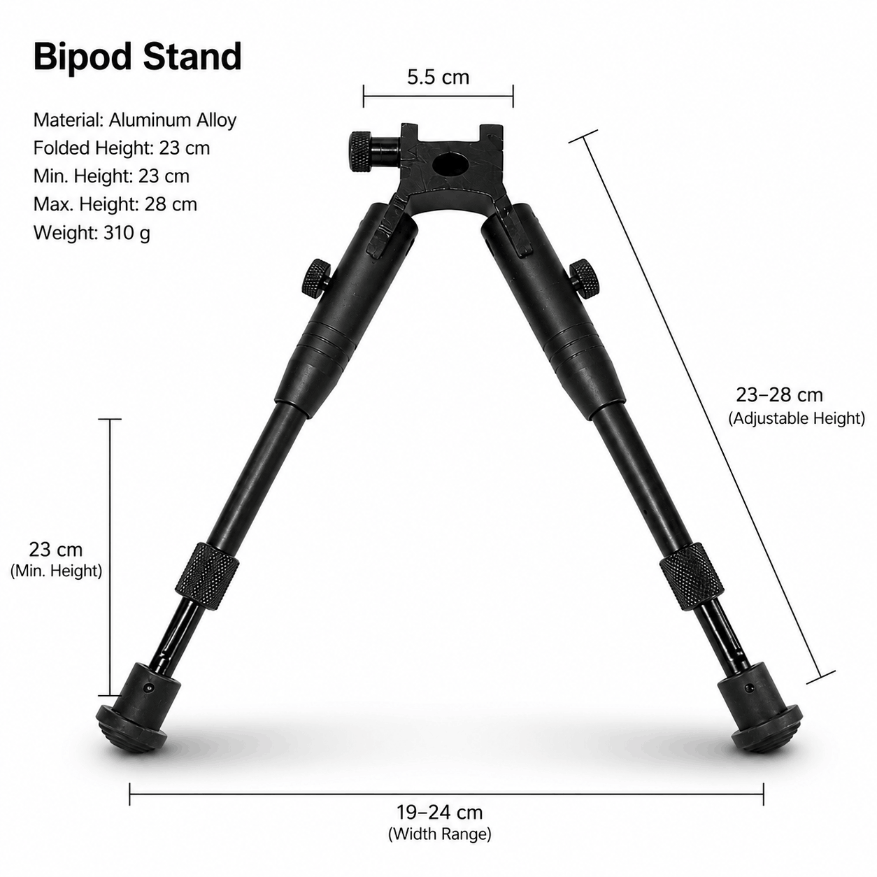 Тактическа двунога BlackAirsoft EagleForce Tactical Bipod