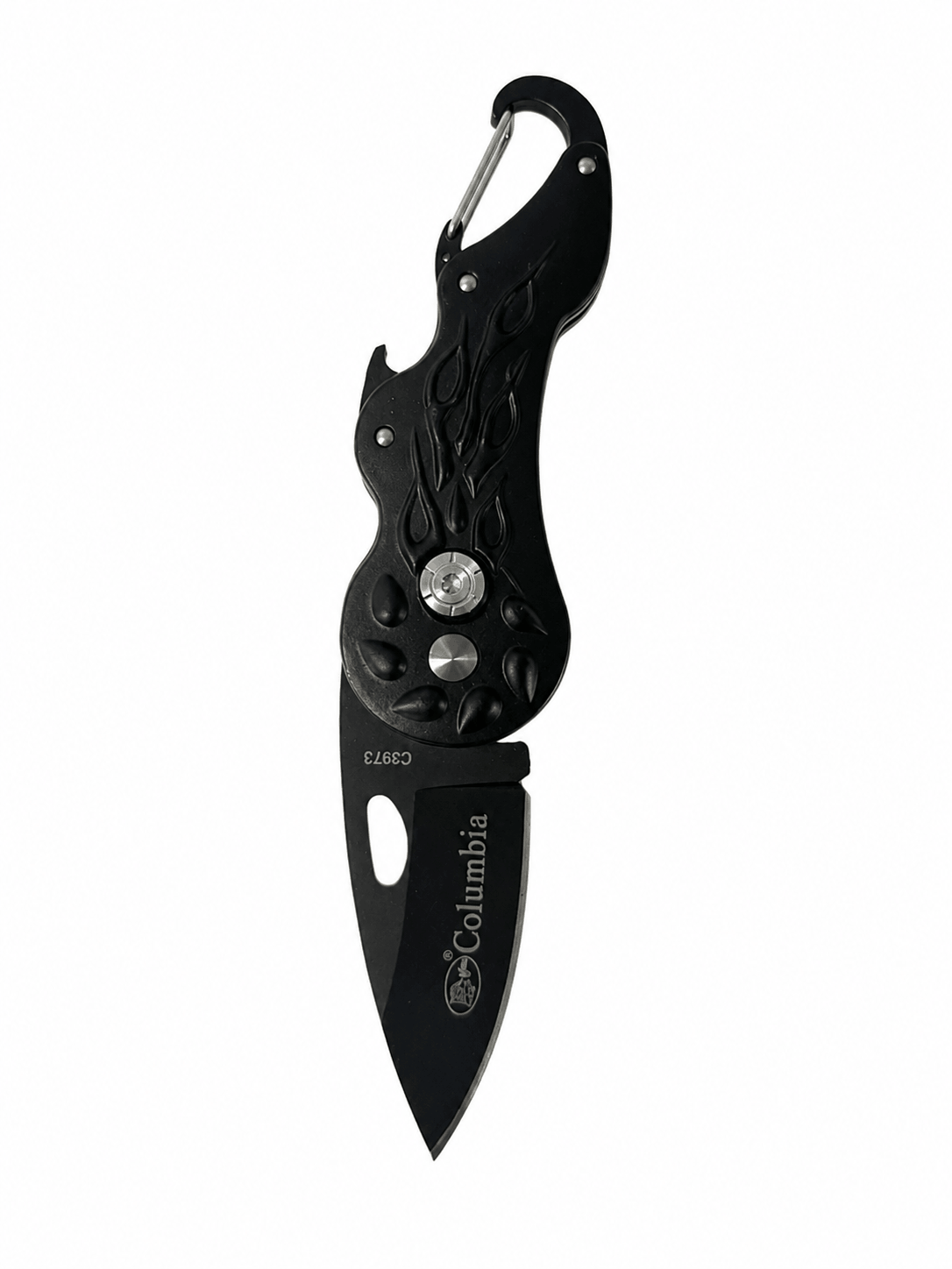 Сгъваем нож Black Airsoft Columbia Mini - Карабинер