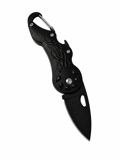 Сгъваем нож Black Airsoft Columbia Mini - Карабинер