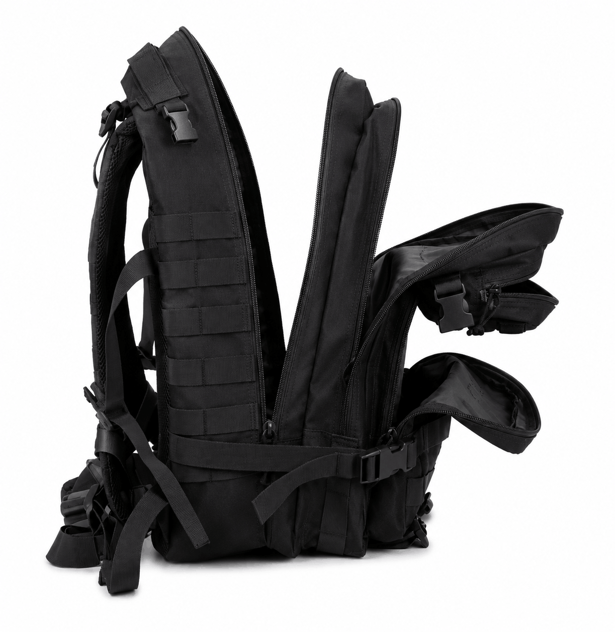 Тактическа раница Black Airsoft Tactical Backpack 35L 600D