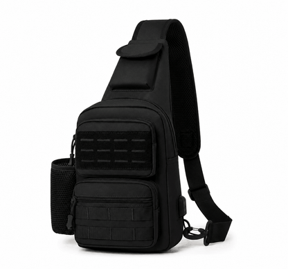 Тактическа кросбоди чанта Black Airsoft Tactical Sling Bag