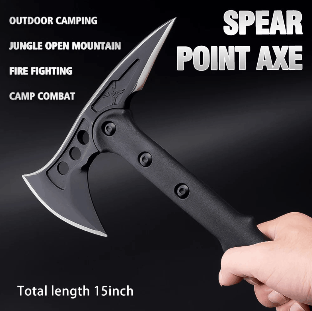 Тактическа къмпинг брадва Spear Point Axe 15 Inch с калъф