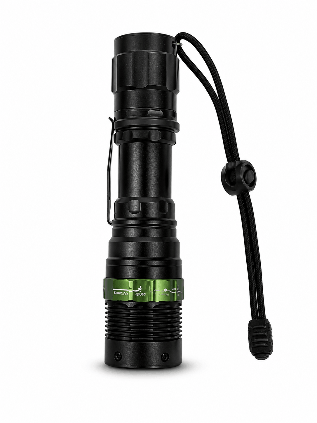 Тактически LED фенер BlackAirsoft GREENFORGE с Zoom, Li-ion батерия