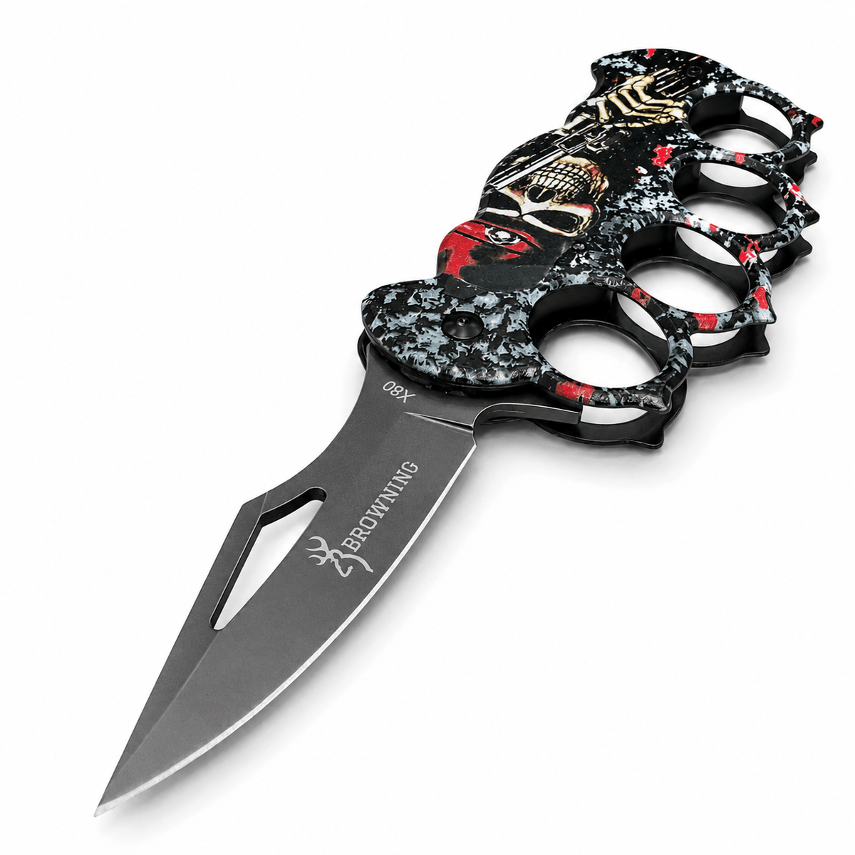 Klappmesser im Box-Stil Browning X80 mit dekorativem Design