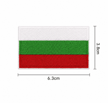Нашивка българско знаме 6.3x3.8 см – термо лепяща без велкро