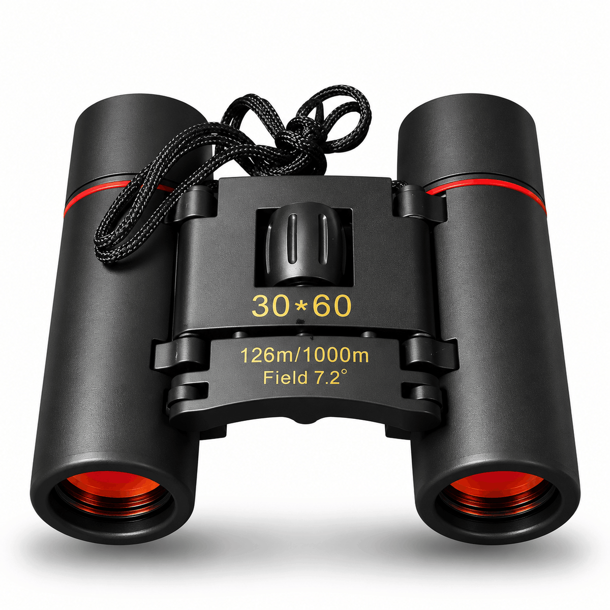 Компактен сгъваем бинокъл 30x60 – 126 м/1000 м с калъф