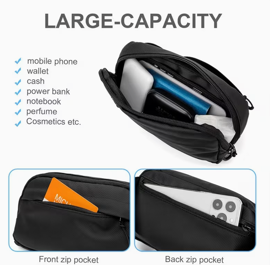 Kомпактна чанта за кръст EDC – минималистична everyday carry чанта
