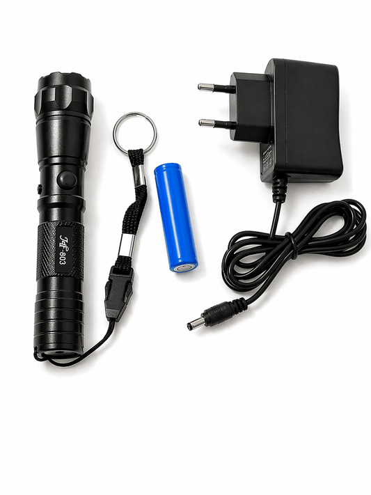 LED фенер Black Airsoft 903 12V с зарядно и акумулаторна батерия