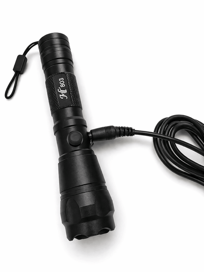 LED фенер Black Airsoft 903 12V с зарядно и акумулаторна батерия