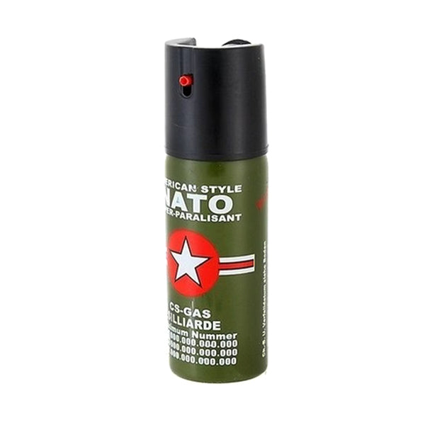 Лютив спрей NATO CS-GAS 60 ml – спрей за самозащита с дюза Jet до 3 м