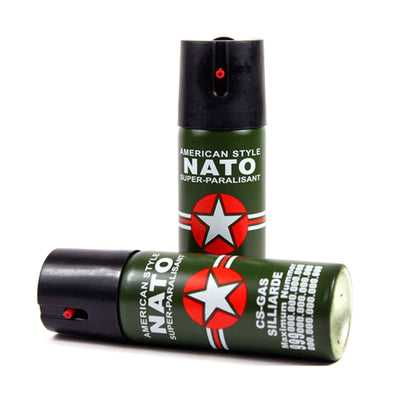 Лютив спрей NATO CS-GAS 60 ml – спрей за самозащита с дюза Jet до 3 м