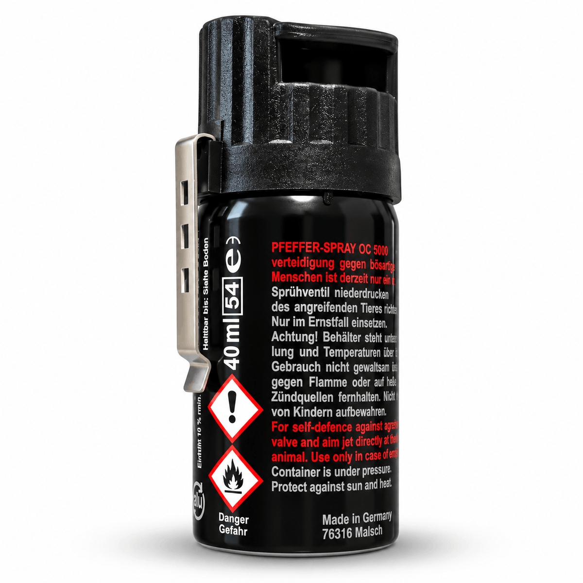 Лютив спрей OC 5000 Red Pepper Spray SSG-4 40 мл с клипс