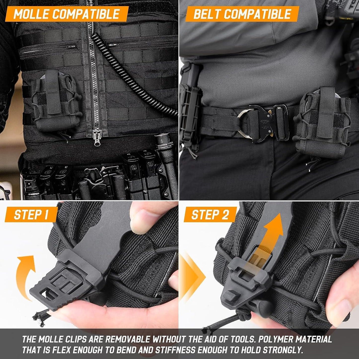 Тактически кубур за белезници с MOLLE система