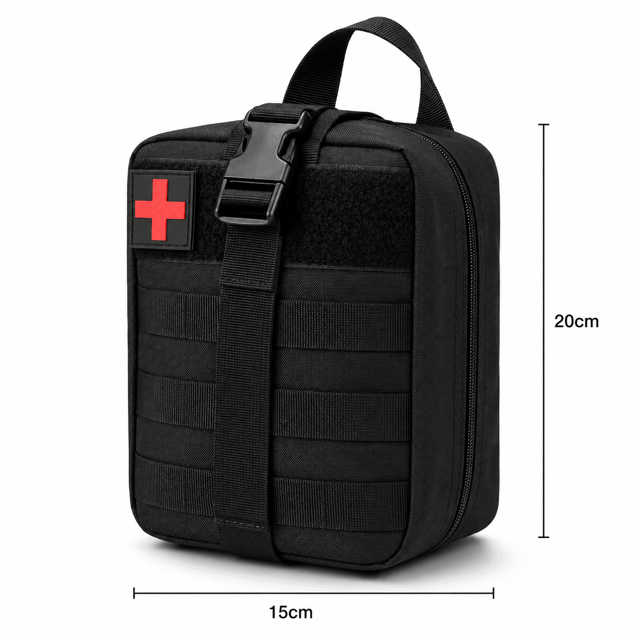 Тактическа аптечка MOLLE BlackAirsoft Rip-Away, медицинска чанта за първа помощ