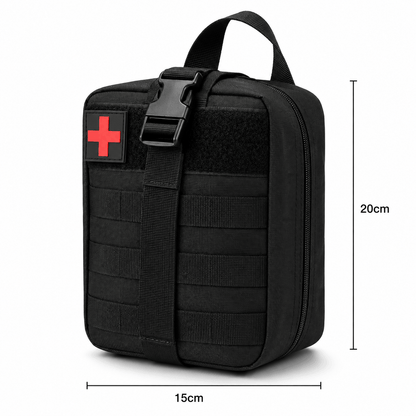 Тактическа аптечка MOLLE BlackAirsoft Rip-Away, медицинска чанта за първа помощ