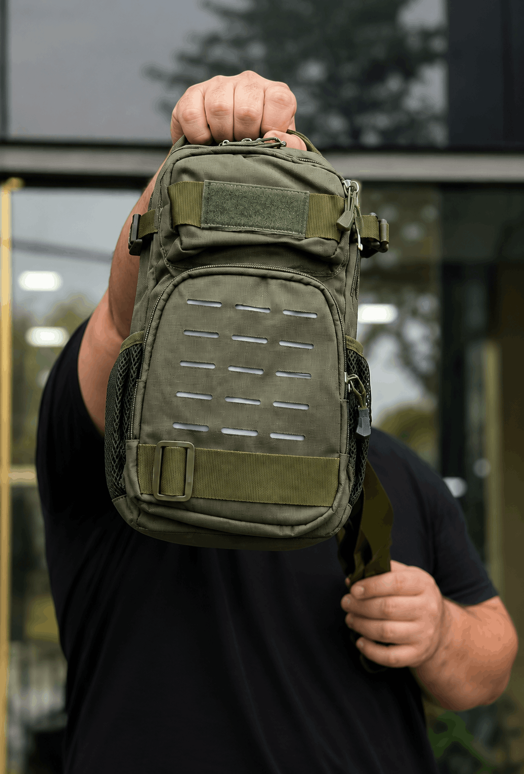 Тактическа EDC раница 10L с една презрамка и MOLLE система