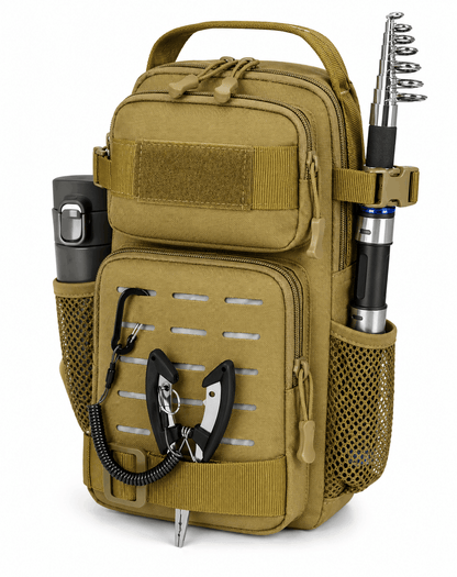 Тактическа EDC раница 10L с една презрамка и MOLLE система