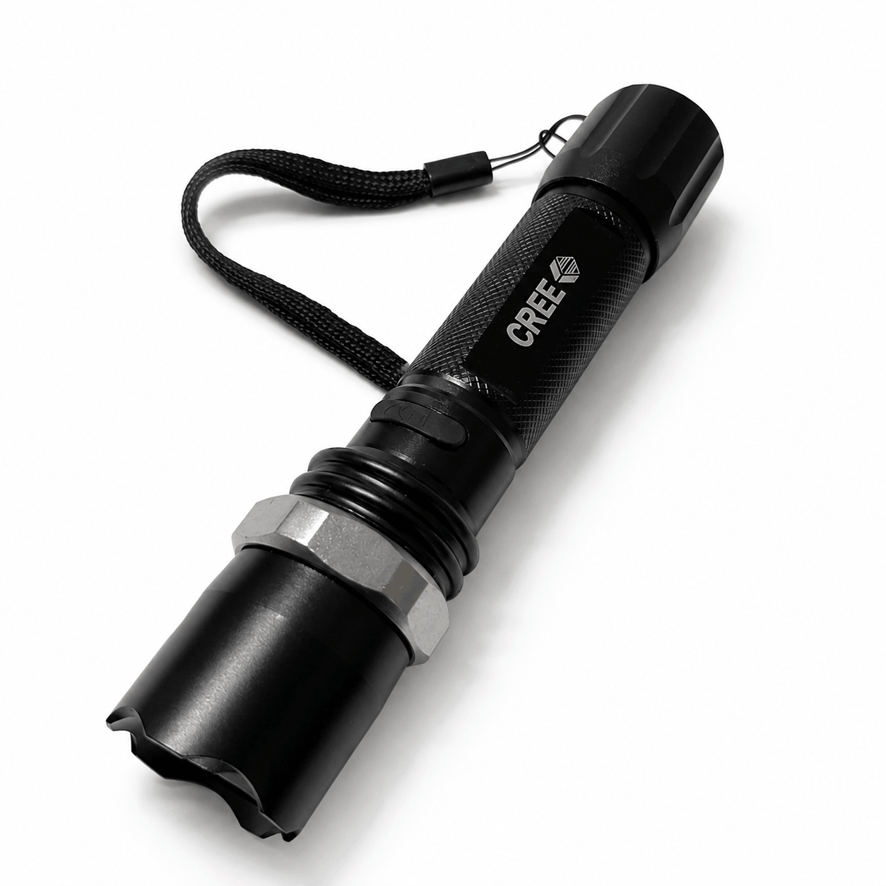 Тактически LED фенер POLICE 5000W Black Airsoft комплект със зарядно за кола