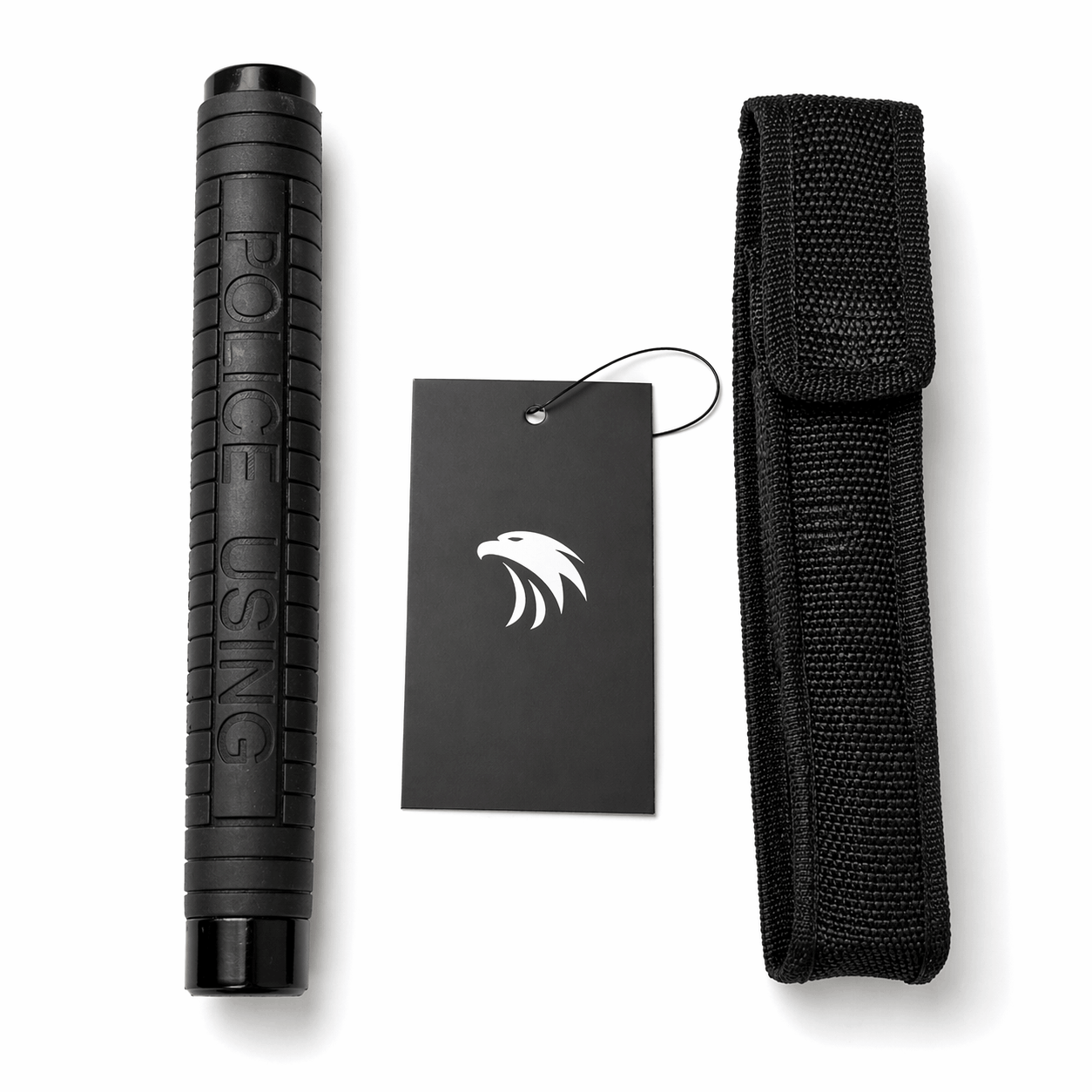 Телескопична стоманена палка Black Airsoft POLICE 60см с калъф