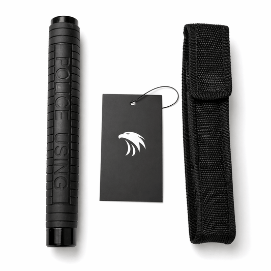 Телескопична стоманена палка Black Airsoft POLICE 60см с калъф