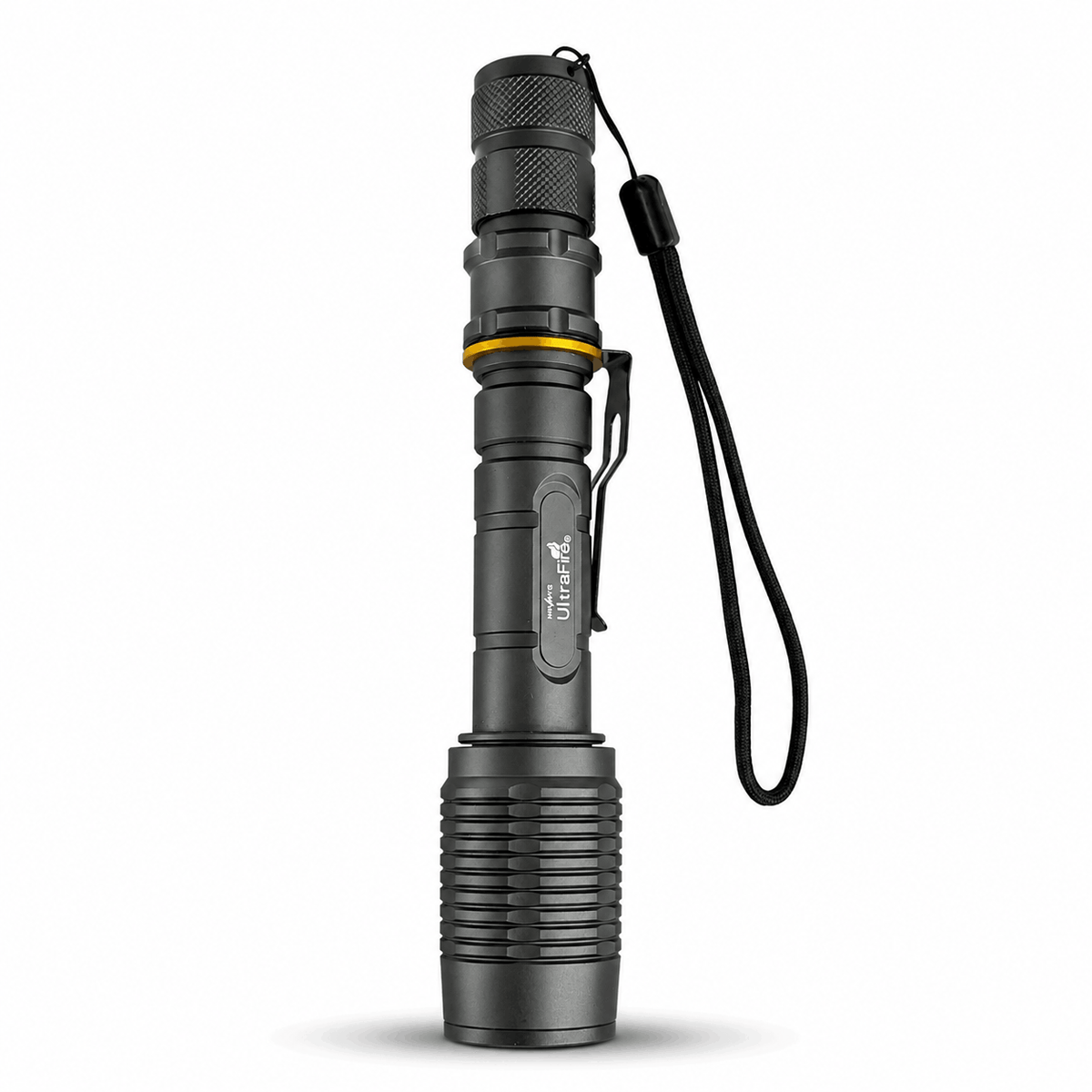 Lampe torche LED UltraFire – kit avec 2 batteries et chargeur